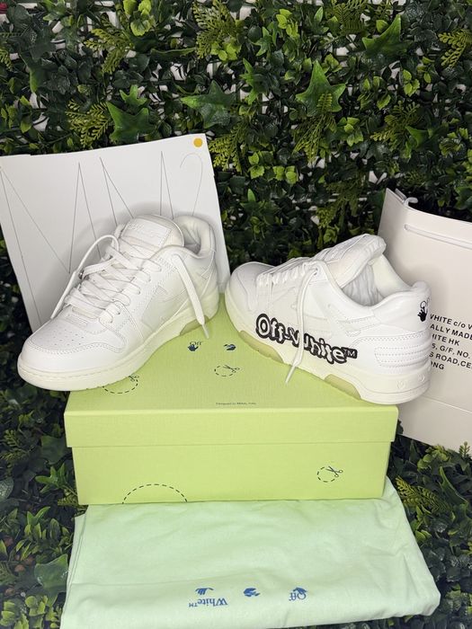 Adidasi Off-White Out Of Office Lace-Up Sneakers ‘’off white’’