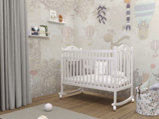 Манеж детский белый