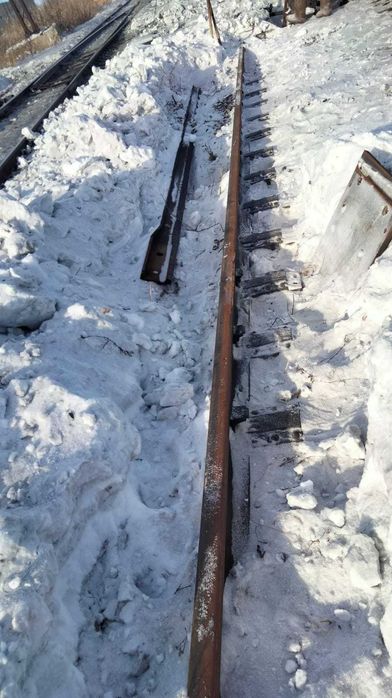 рельсы, крестовина