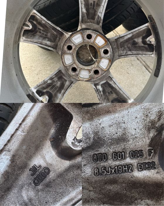 Roti / Jante R19 5x112 concave ET 32 8.5J Audi VW cauciucuri vara 235/55/19 DOT 0420