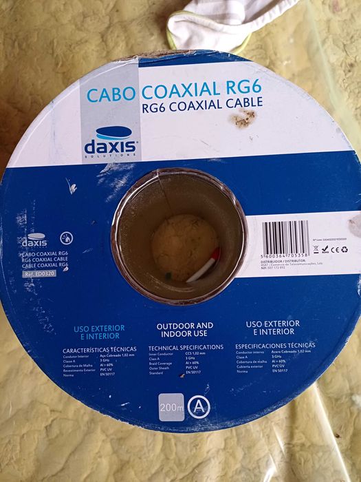 Vand cablu coaxial daxis rola 200m