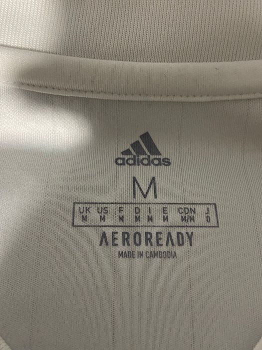 Tricou sport Adidas alb [M]
