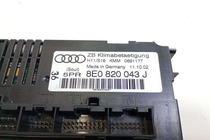 Climatronic Panou comanda AC 8E0820043J Audi A4 B6