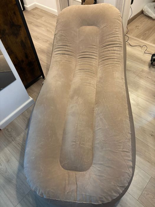 Saltea autogonflabila , canapea , crem / negru