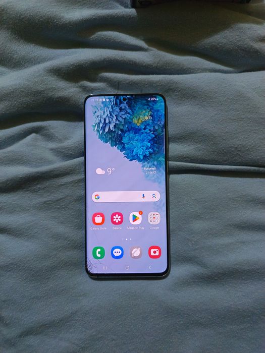 Samsung S20, 12GB,blue+incarcator+cutie