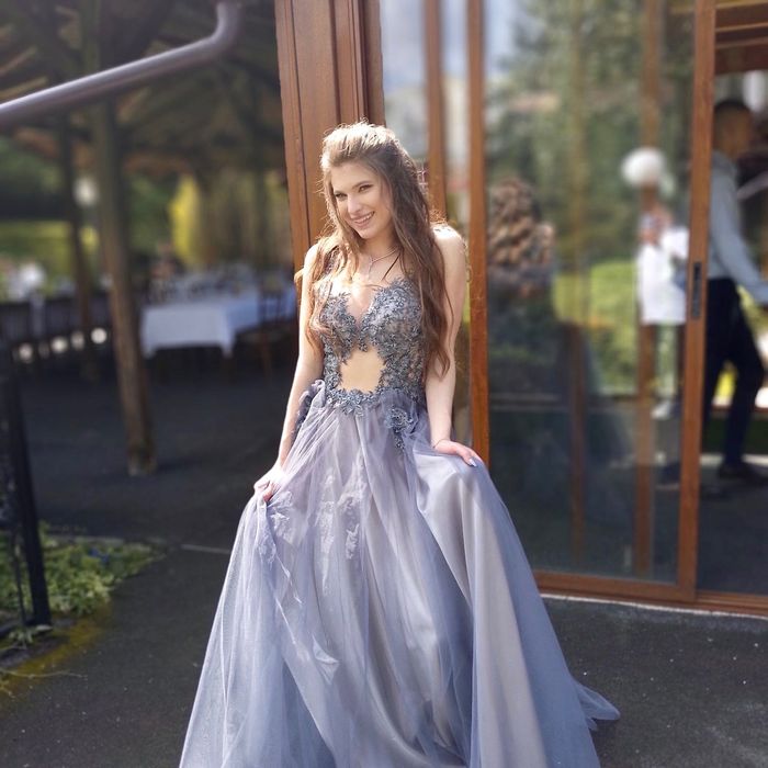 Бална рокля (сива)