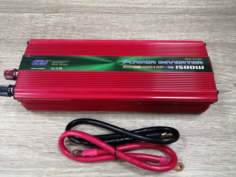 Инвертор 12V или 24V DC към 220V AC мощности от 1000W до 4000W