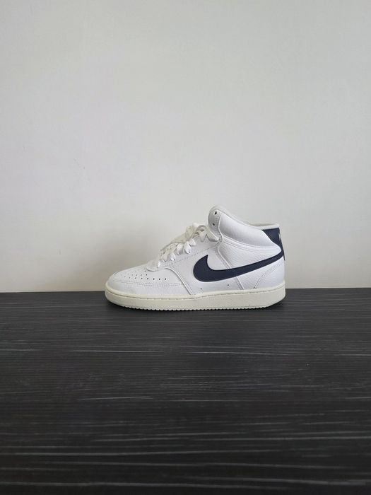 Nike Court Vision Mid Albi / Bleumarin noi - Marimea 38 (CD5436-109)