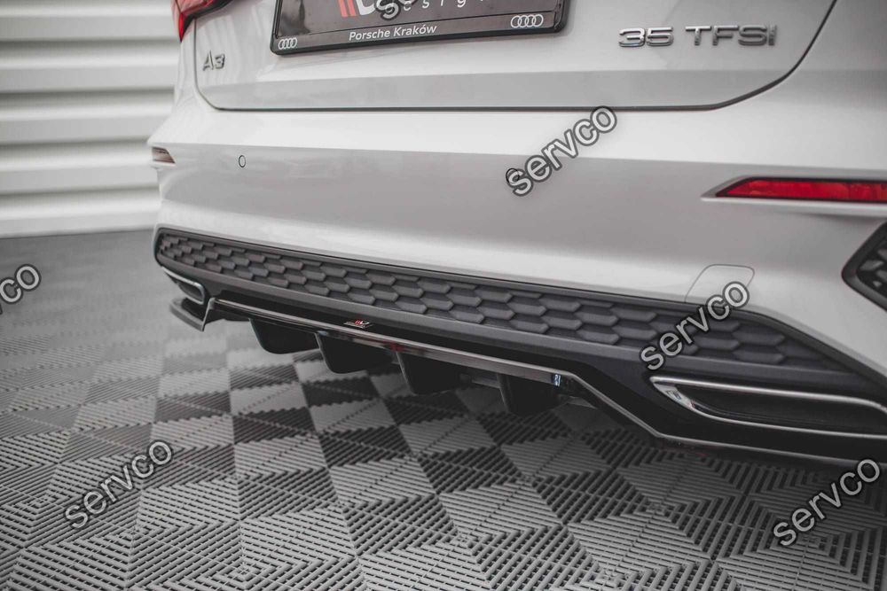 Prelungire bara spate Audi A3 SLine Sportback 8Y 2020- v6 - Maxton