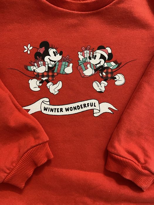 Bluză fată Minnie &Mickey Mouse mărime 92-98 LCW Disnay Crăciun
