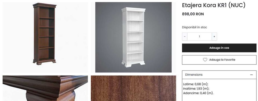 OCAZIE UNICĂ! Mobilier din lemn de nuc – set complet 10.000 lei | Se vinde și la bucată