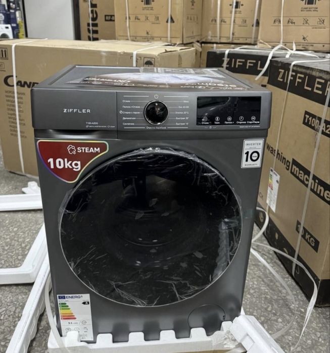 Ziffler kir yuvish mashinasi 10 kg dd mator dastavka ustanovka garanti