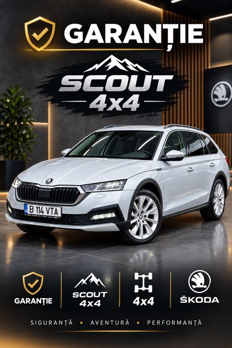 Skoda Octavia SCOUT 4x4 DSG - 2.0 TSI 190 CP - Garantie - Istoric - 67.000 KM