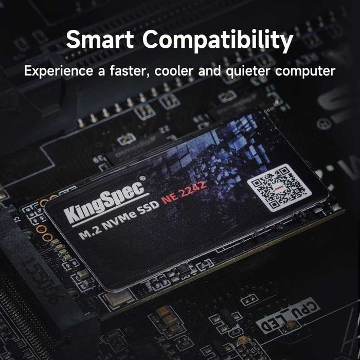 KingSpec 1TB NVME SSD M.2 B+M key 2242 PCIe for Laptop WWAN