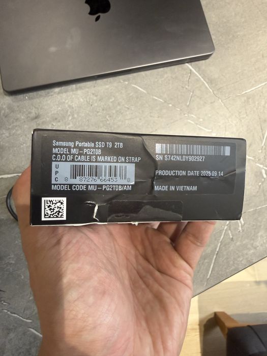 Samsung t9 2tb ssd внешний накопитель