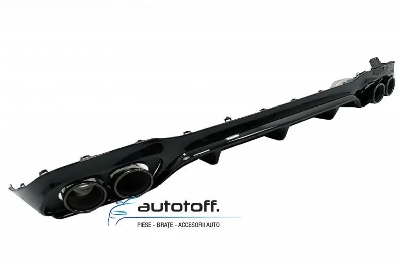 Difuzor bara spate E53 AMG Mercedes W213 E-Class (16-22) Negru lucios