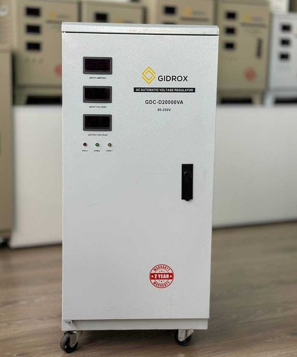 gidrox 80–250V da ishonchli ishlaydigan 20 kW stabilizator OPTOM