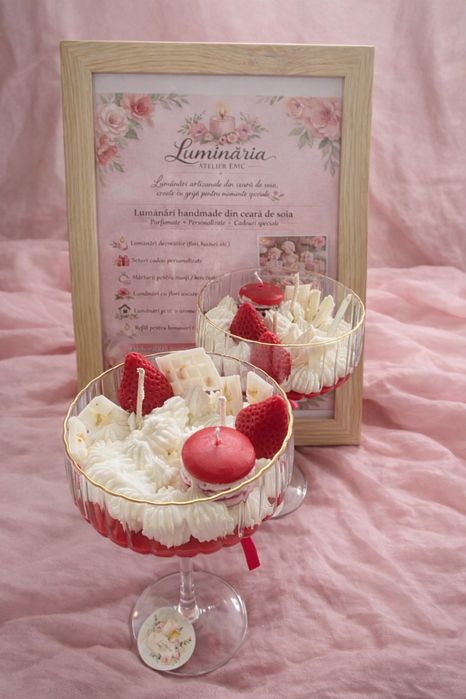 Realizez lumânări din ceară de soia naturală