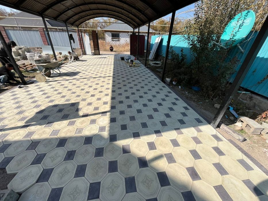 Укладка брусчатки