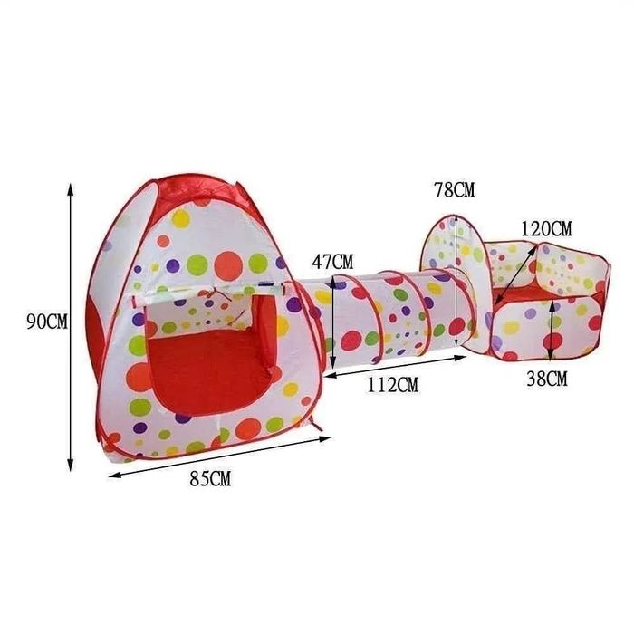 Палатка 3в1 туннель бассейн палатка