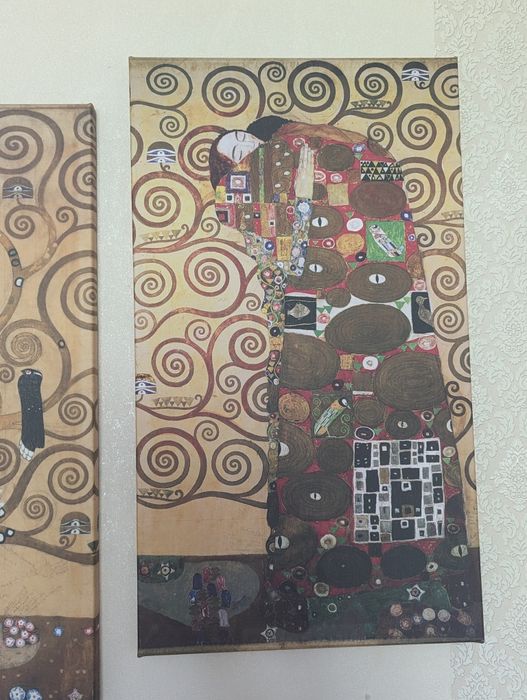 Интерьерная картина. Триптих Густав Климт
