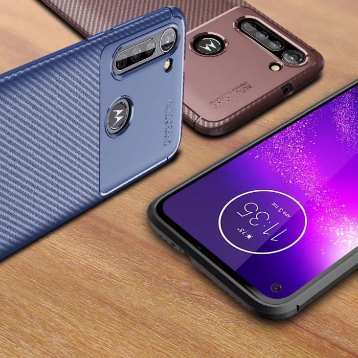 Husa Antisoc model Carbon pt. Motorola Moto E6 Plus , Edge , G 5G Plus