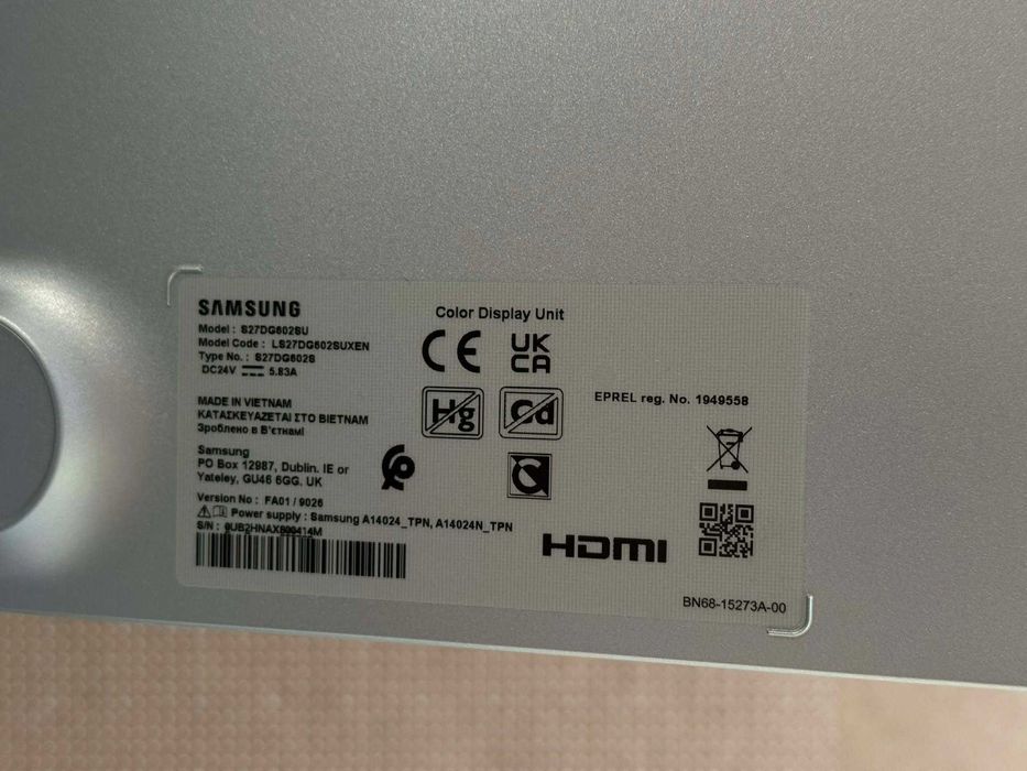 Бартер! Гаранция! Samsung Odyssey OLED G6 27" 360Hz / QHD 0.03ms HDR10