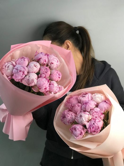 Пионы Розы Цветы Букеты Тюльпаны