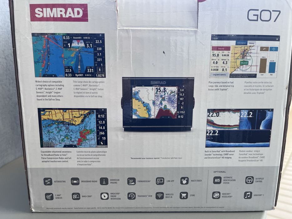 Vand sistem navigatie sonar simrad Go 7