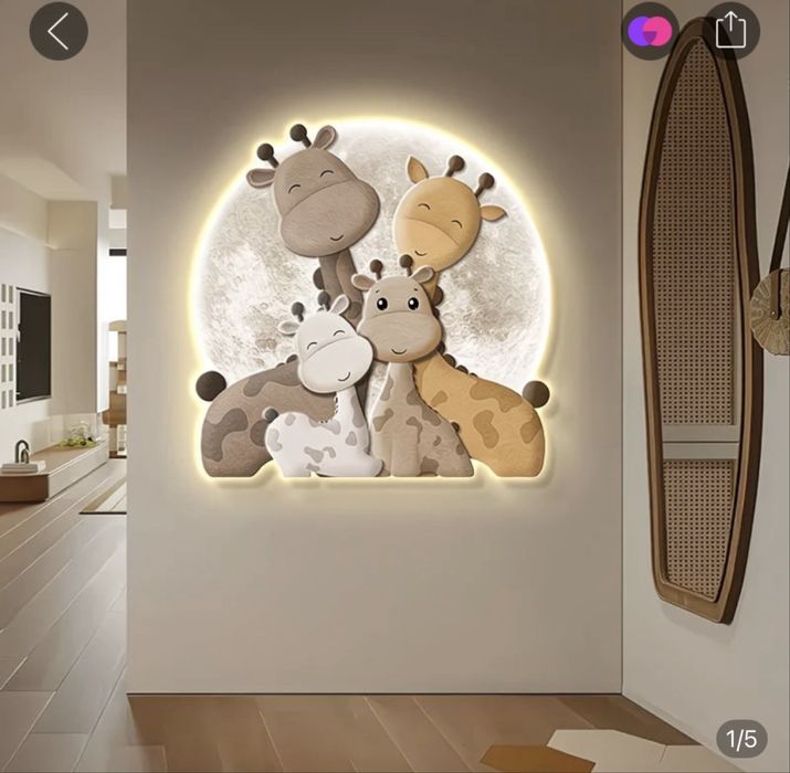 Новый детский настенный светильник