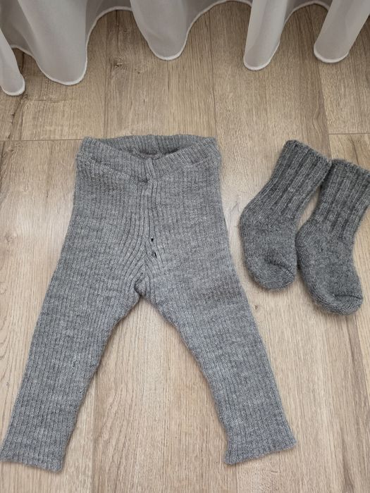 Colanti lana Disana + sosete lana H&M