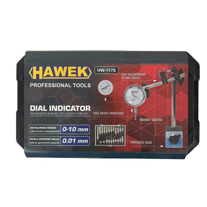 Магнитна стойка и индикаторен часовник HAWEK
