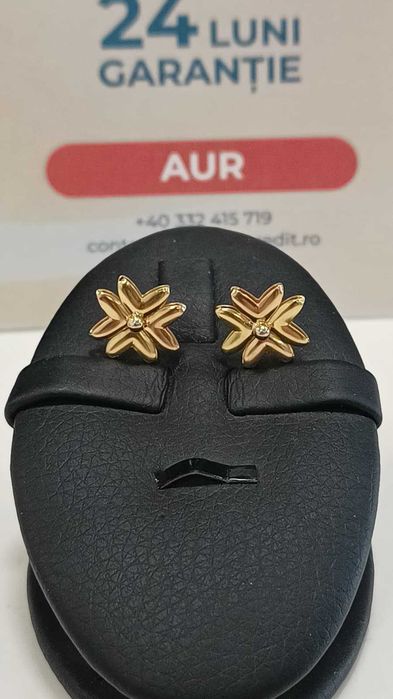 (Ag24) Cercei aur 18K 3.67gr B44803.1- Garantie 2 ani!