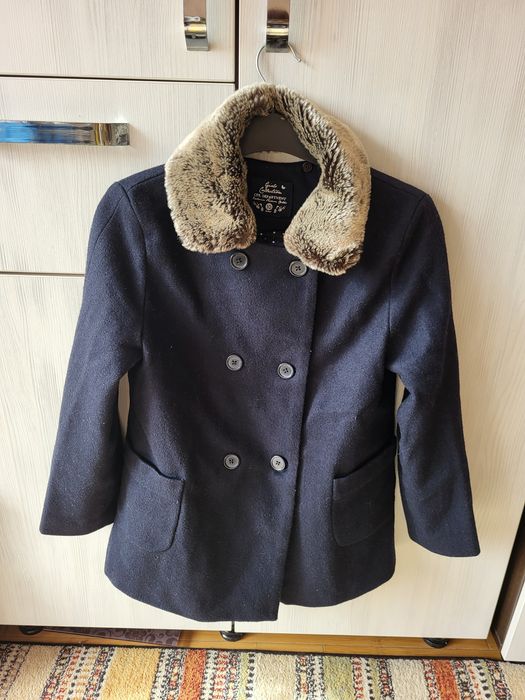 Куртка для подростка  драповая на 10 лет.