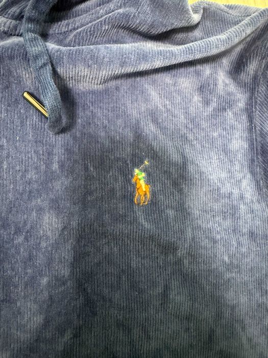 Polo Ralph Lauren Knit Corduroy Full-Zip Hoodie''оригинален мъжки суич