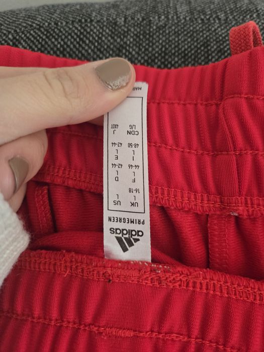 Долница анцуг adidas червена размер L