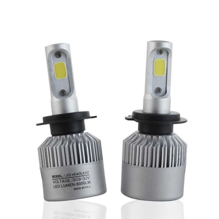Set Becuri Led S2 H1/H3/H4/H7/H11 Becuri LED faza Scurta Lunga