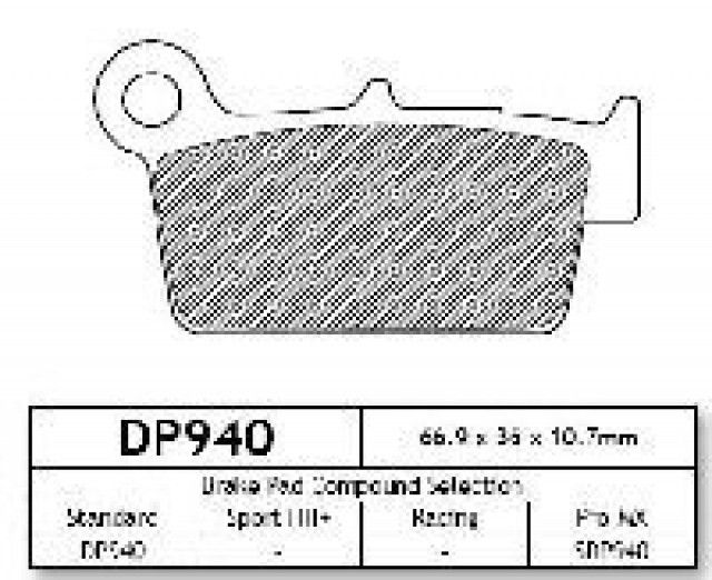 Dp brakes накладки за мотор предни задни honda yamaha suzuki kawasaki