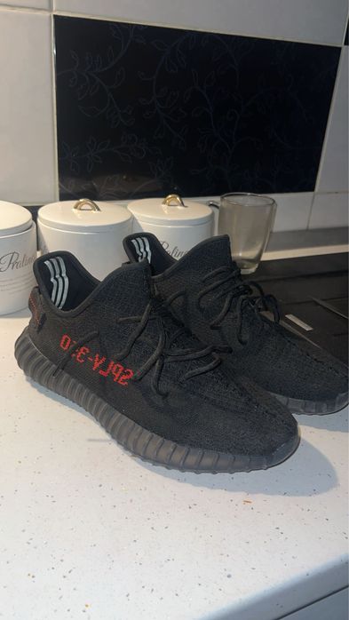 Vand Yeezy 350 V2 black red (bred)