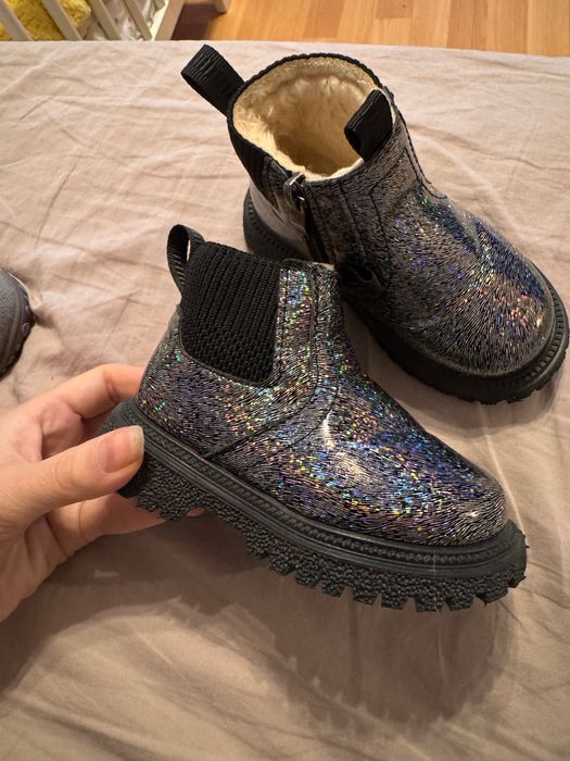 Ghete toamnă-primăvară cu căptușeală, mărimea 23