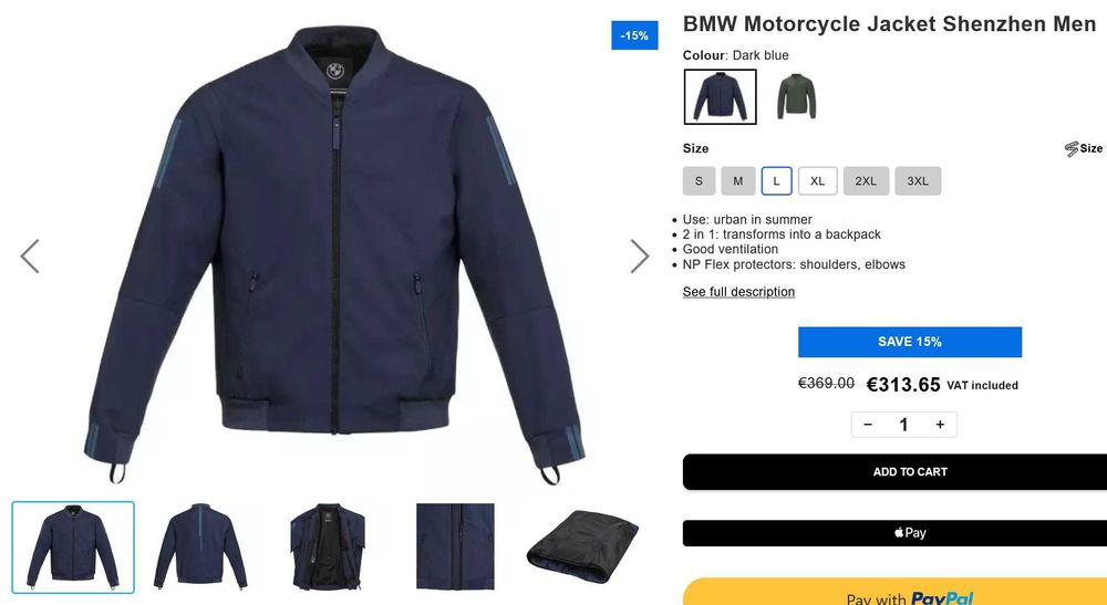 Geaca moto BMW Shenzhen bleumarin M