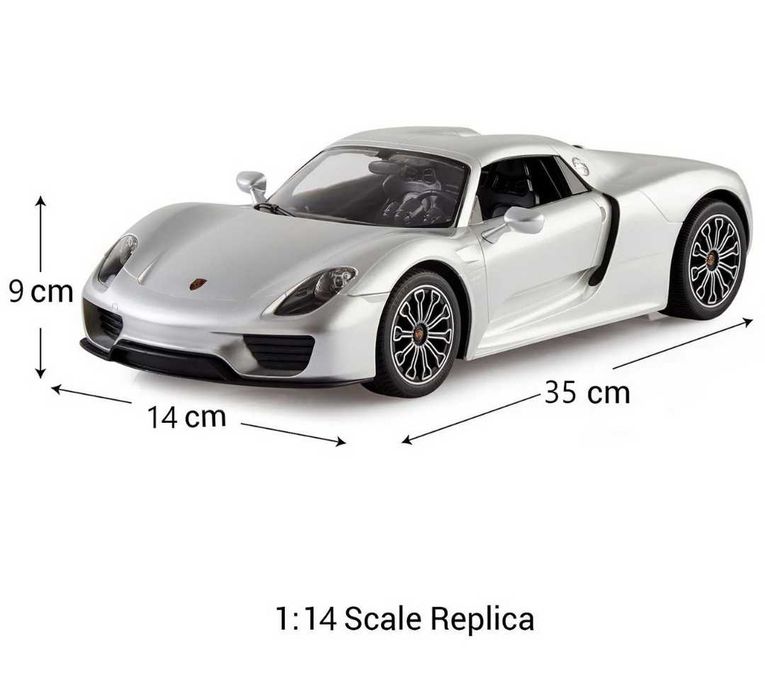 Macheta, masina RC Rastar Porsche 918 scara 1:14