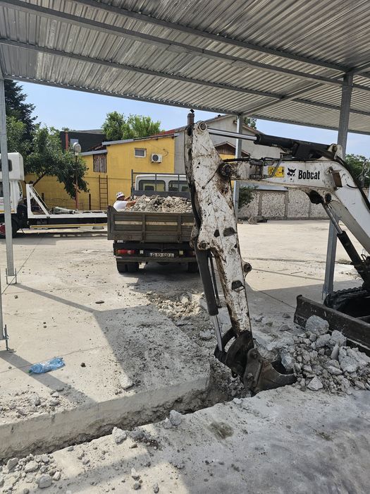 Beton concasat si utilajul de închiriat