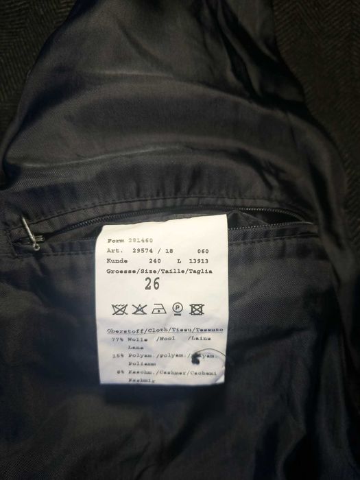 Ново мъжко палто от кашмир и вълна Werther International размер Л