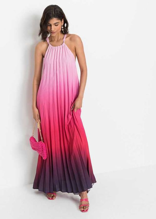 Rochie eleganta de vara în degrade roz