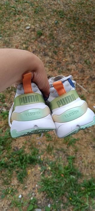 Puma Rise White Mist Green Cantaloupe