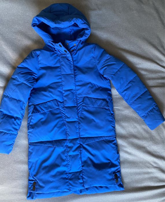 Яке зимно дълго синьо