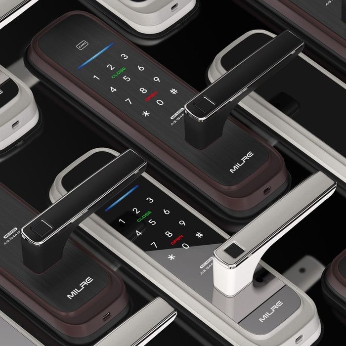 Современный умный цифровой замок с отпечатком пальца MILRE (Korea)