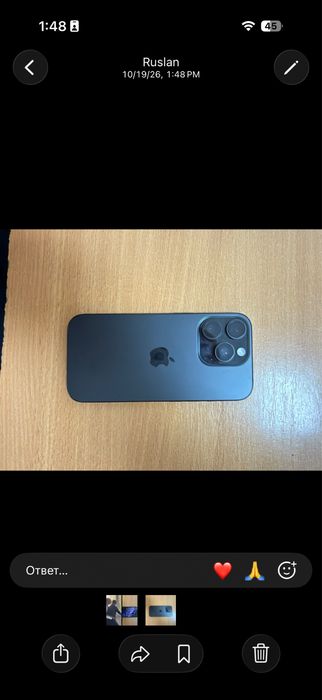 Iphone 16 pro идельаное состояние 91 акб