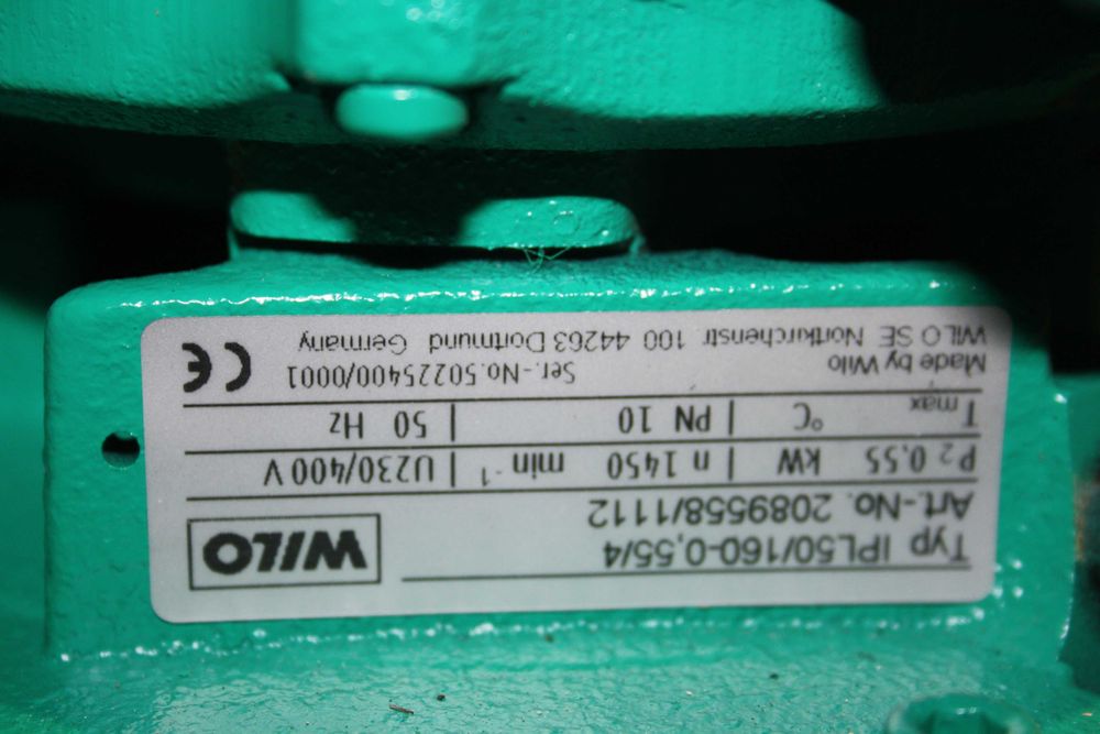 Циркулационна помпа Wilo IPL 50/160-0,55/4 | 0.55 kW